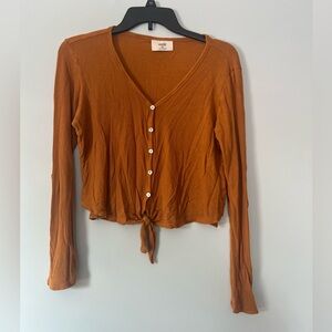 Forever 21 Rust Button-Down Shirt
